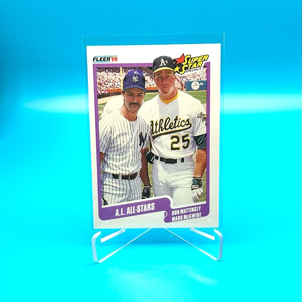 1990 Fleer Super Star Specials Mark McGwire + Don Mattingly A.L. All-Stars! #638